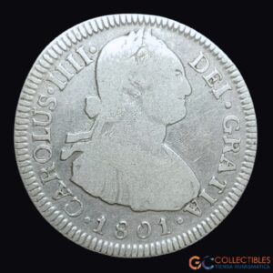 Lote 0001 - Bolivia – 2 Reales 1801 – Ceca: Potosí (PTS PP)