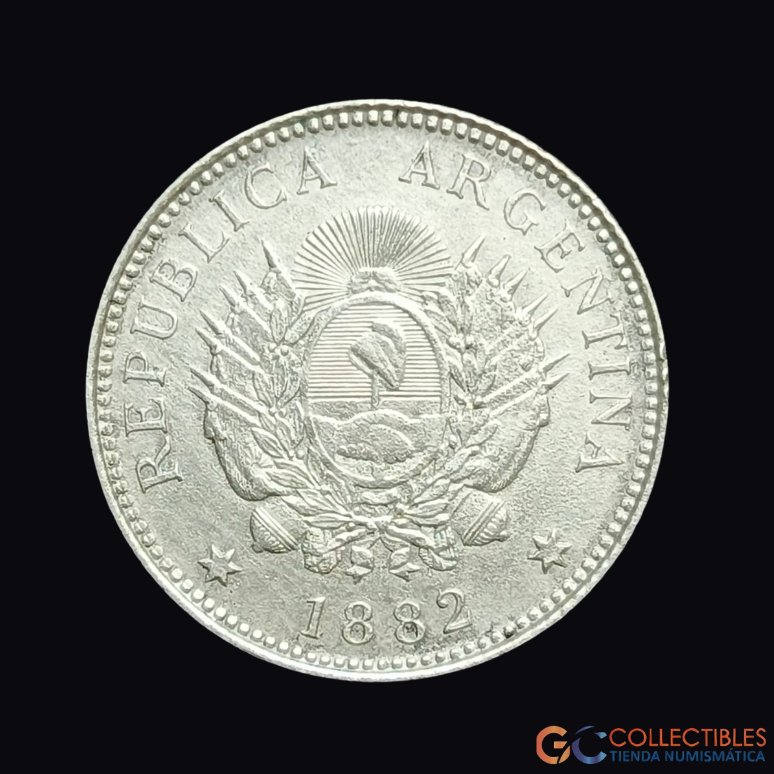 Lote 0011 - Argentina – 20 Centavos 1882