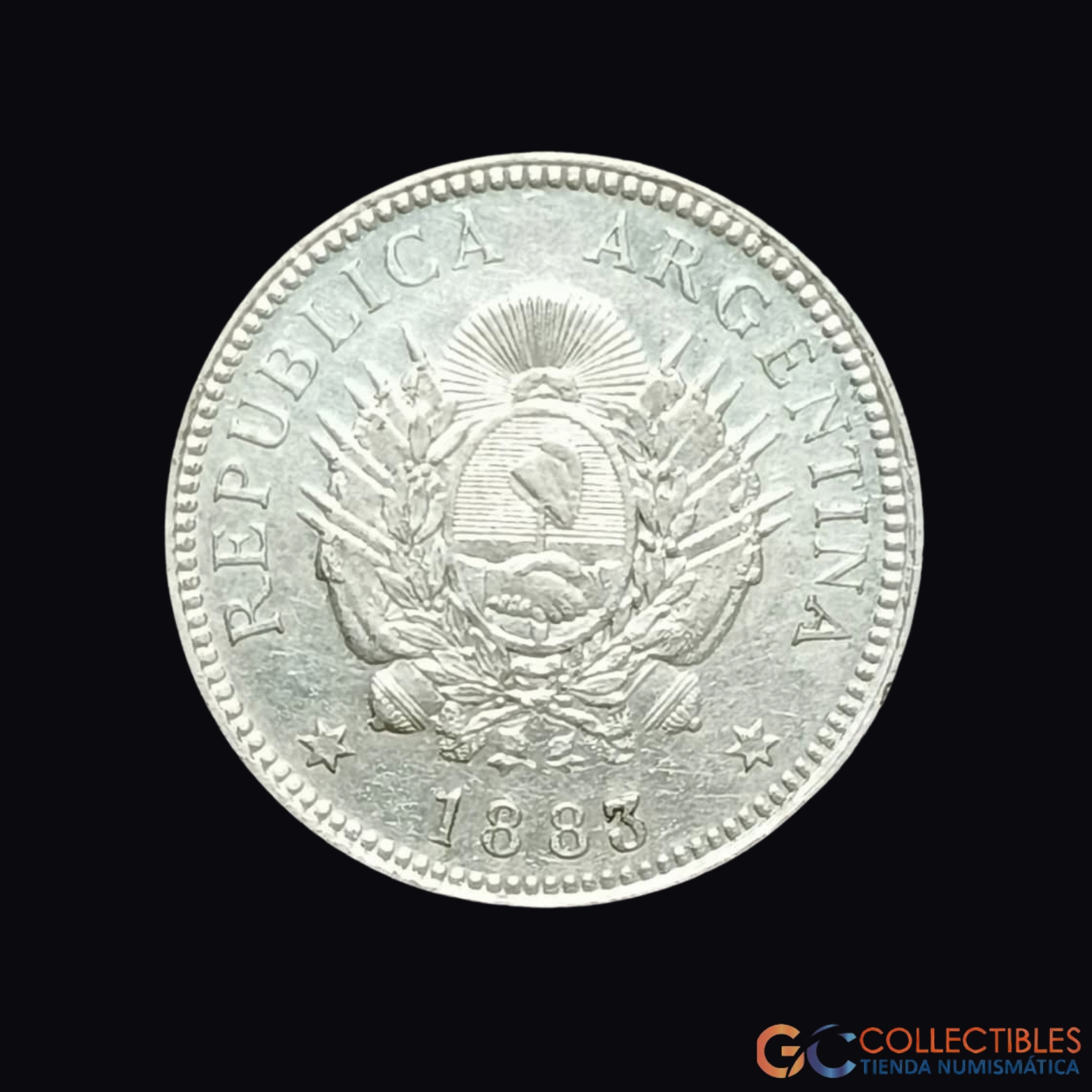 Lote 0017 - Argentina – 10 Centavos 1882