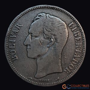 Lote 0023 - Venezuela – 5 Bolívares 1901