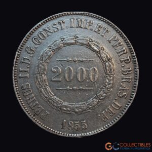 Lote 0030 - Brasil – 2000 Réis 1855
