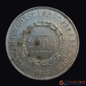 Lote 0033 - Brasil – 2000 Réis 1863