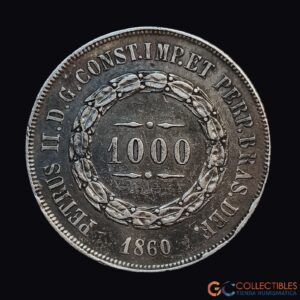 Lote 0034 - Brasil – 1000 Réis 1860