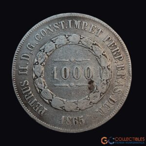 Lote 0037 - Brasil – 1000 Réis 1865