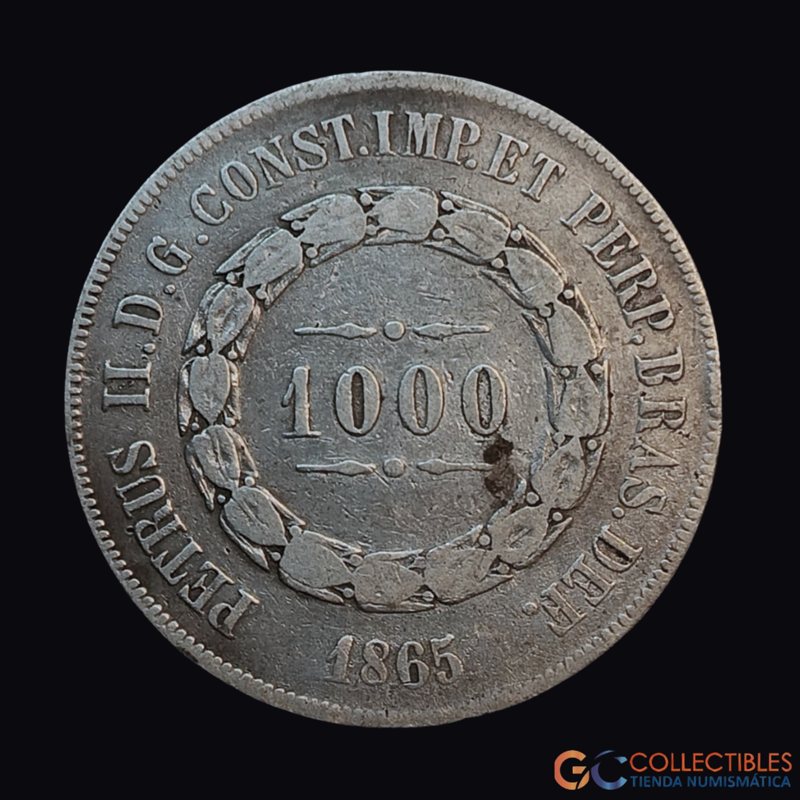 Lote 0037 - Brasil – 1000 Réis 1865