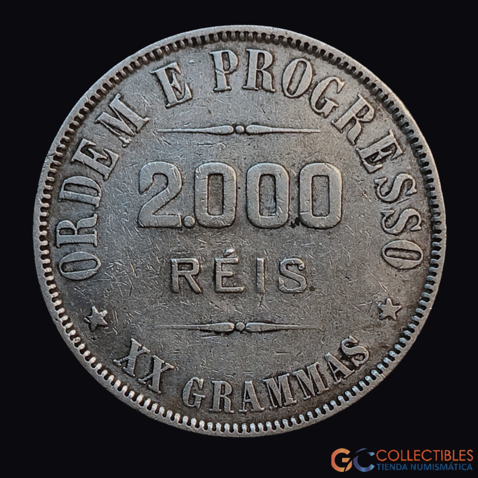 Lote 0038 - Brasil – 2000 Réis 1911