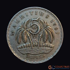 Lote 0040 - Mauricio – 5 Rupias 1987