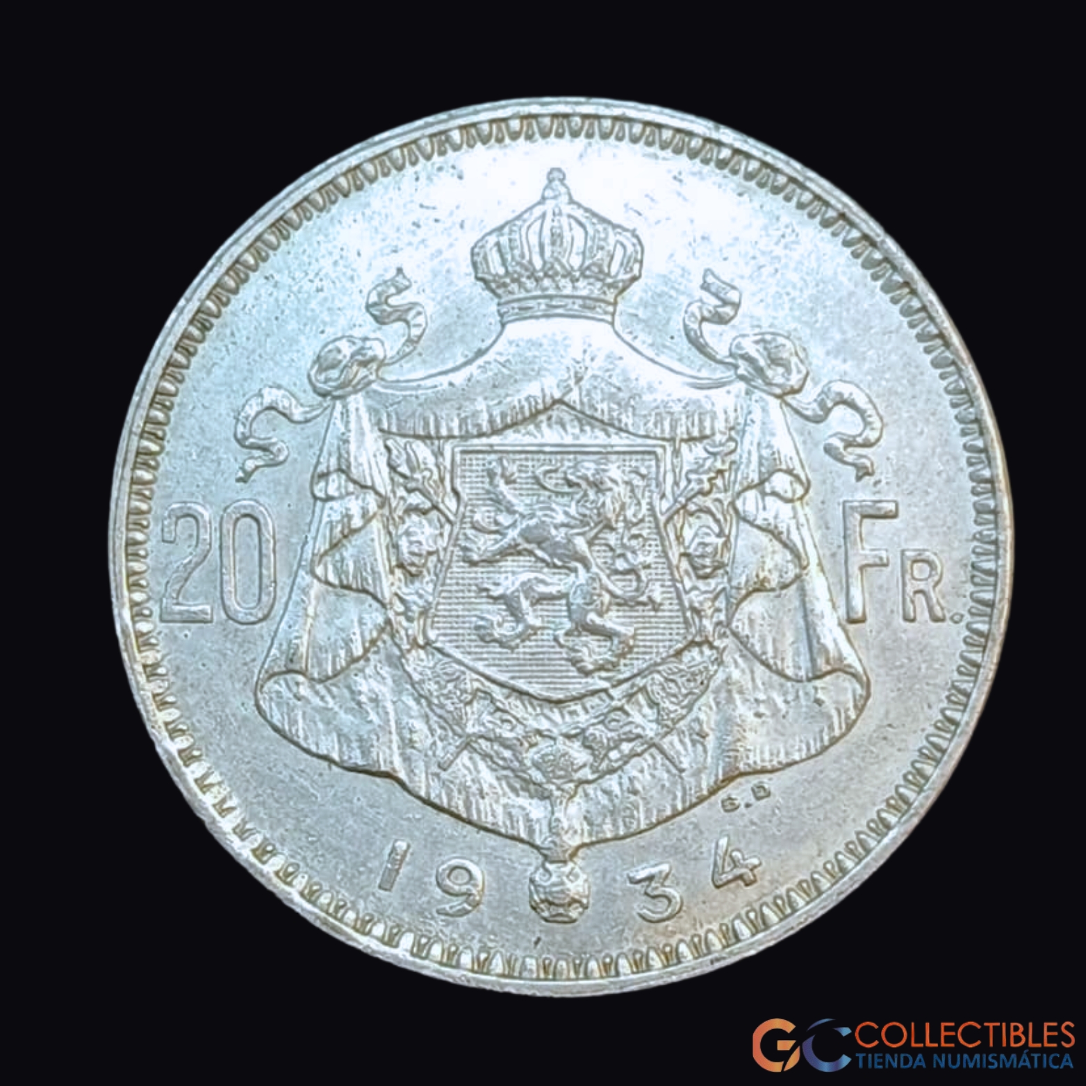 Lote 0049 - Bélgica – 20 Francos 1949