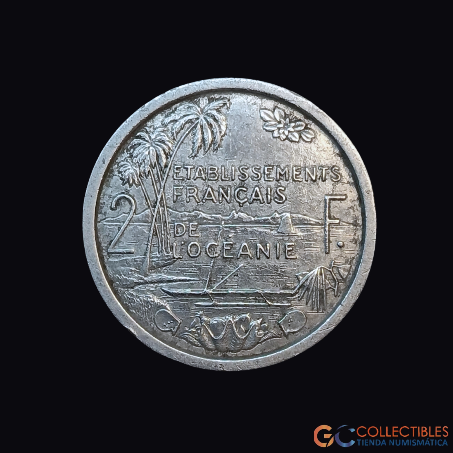 Lote 0063 - Oceanía Francesa – 2 Francos 1949