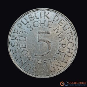 Lote 0065 - Alemania – 5 Marcos 1951 - Ceca "J"