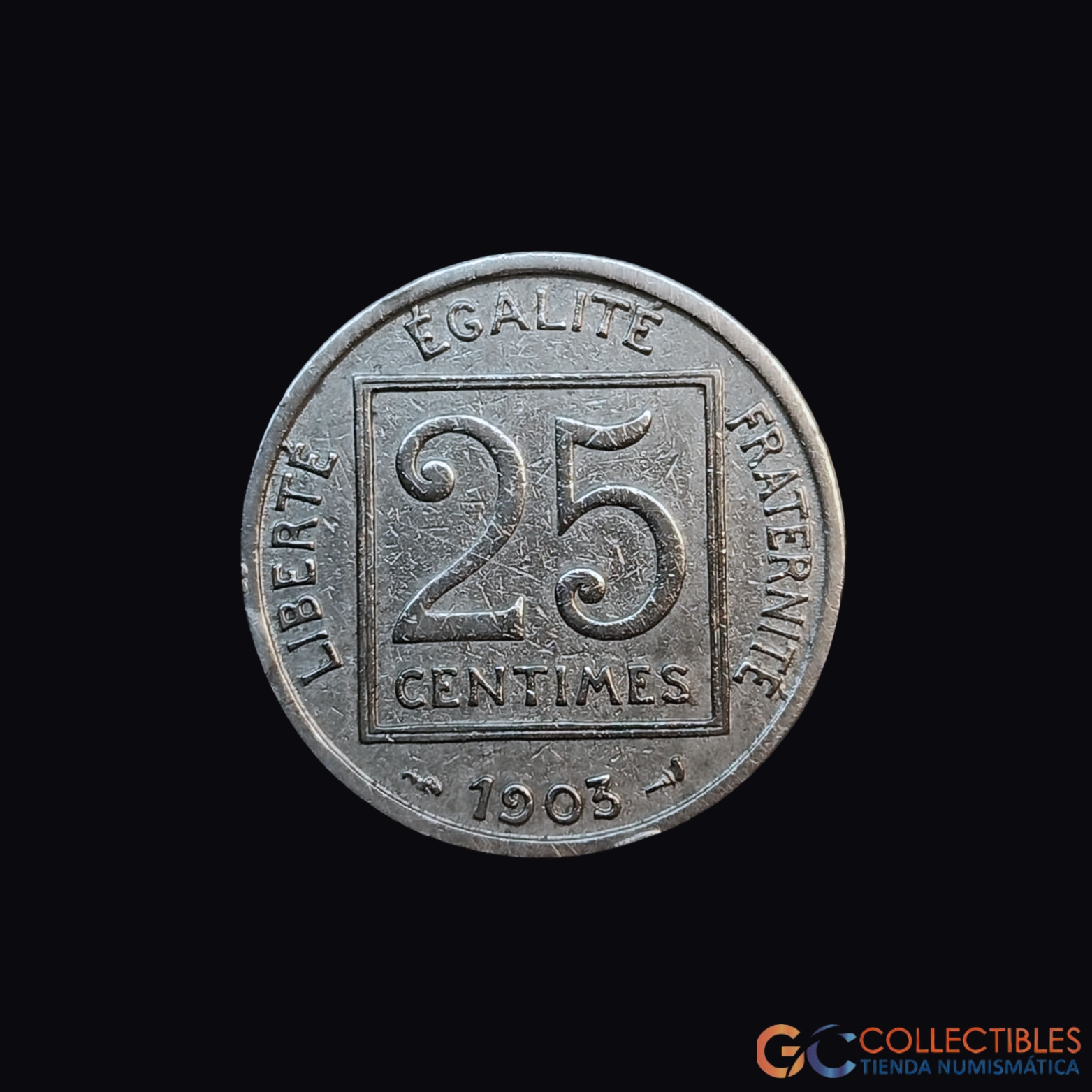Lote 0073 - Francia – 25 Centimes 1903