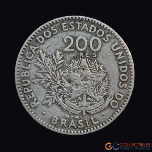 Lote 0077 - Brasil – 200 Réis 1901