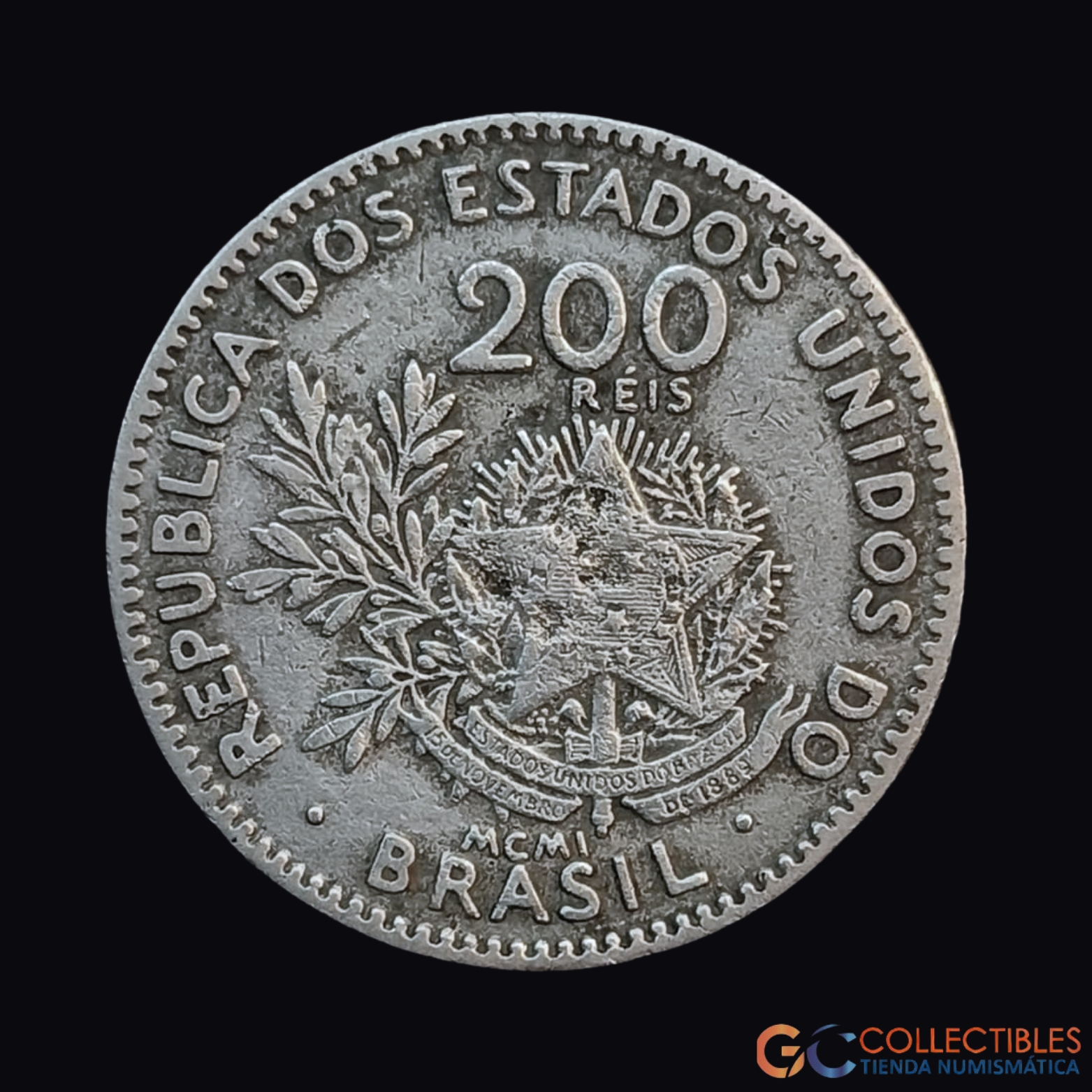 Lote 0077 - Brasil – 200 Réis 1901