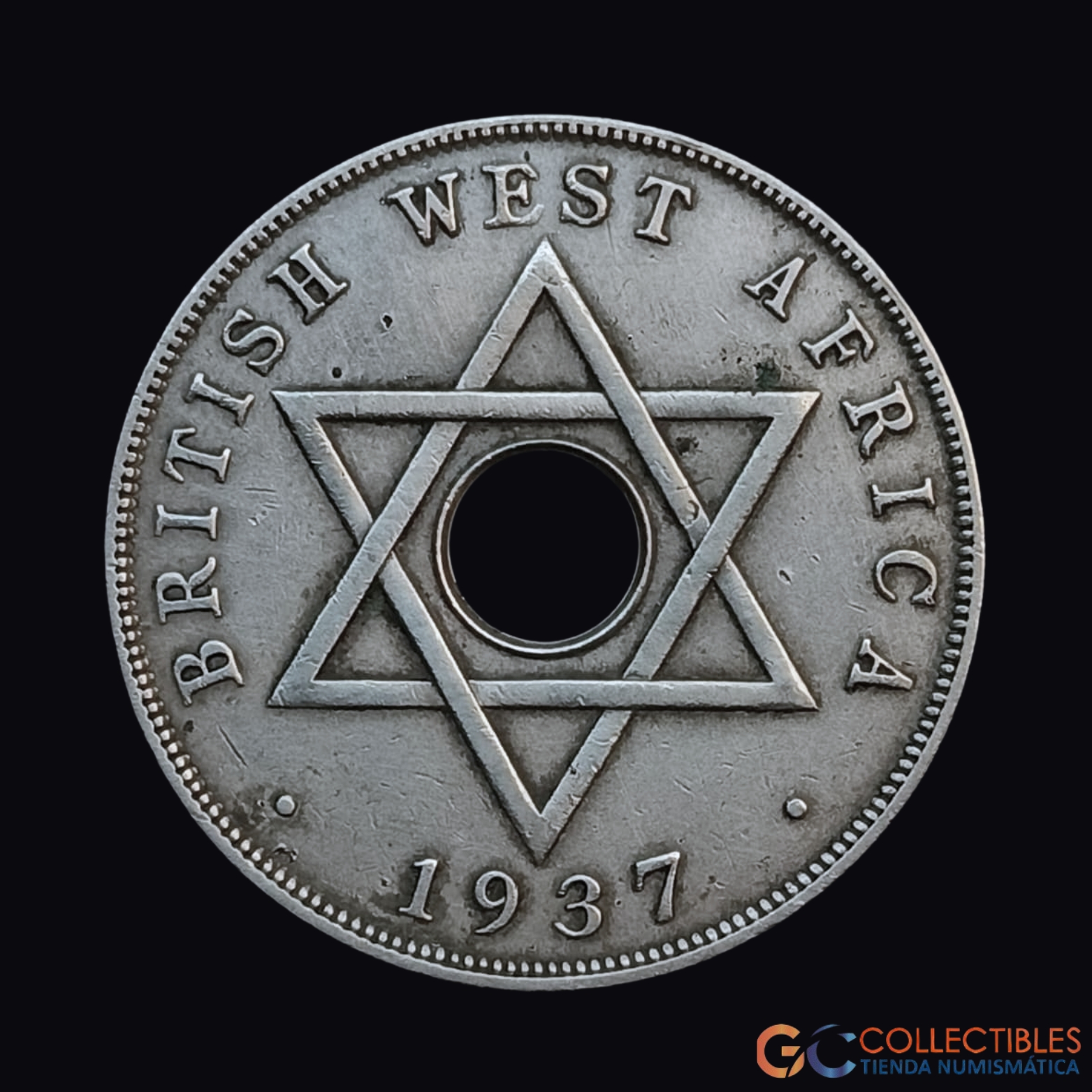 Lote 0079 - África Occidental Británica – 1 Penique 1937
