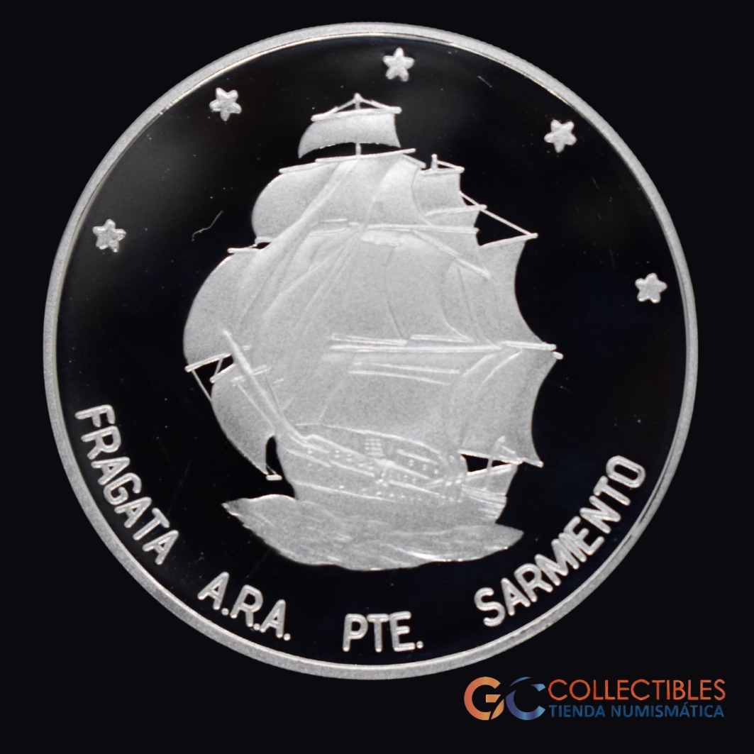 Lote 0086 - Argentina – 25 Pesos 2002 - FRAGATA A.R.A. PTE. SARMIENTO”.