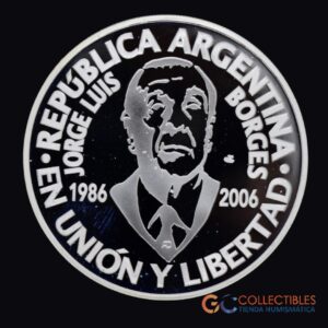 Lote 0088 - Argentina – 1 Peso 2006 - “JORGE LUIS BORGES”
