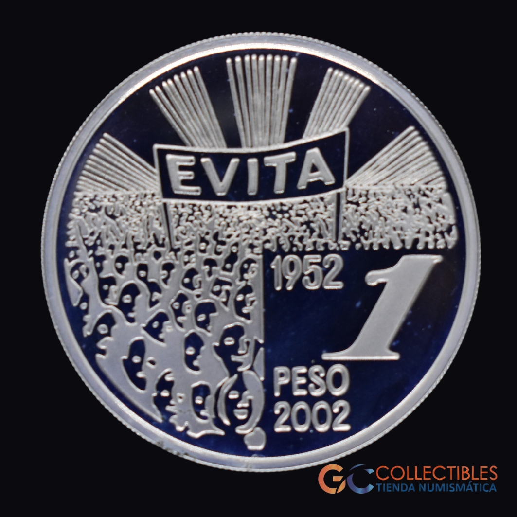 Lote 0092 - Argentina – 1 Peso 2002 - EVA DUARTE de PERÓN