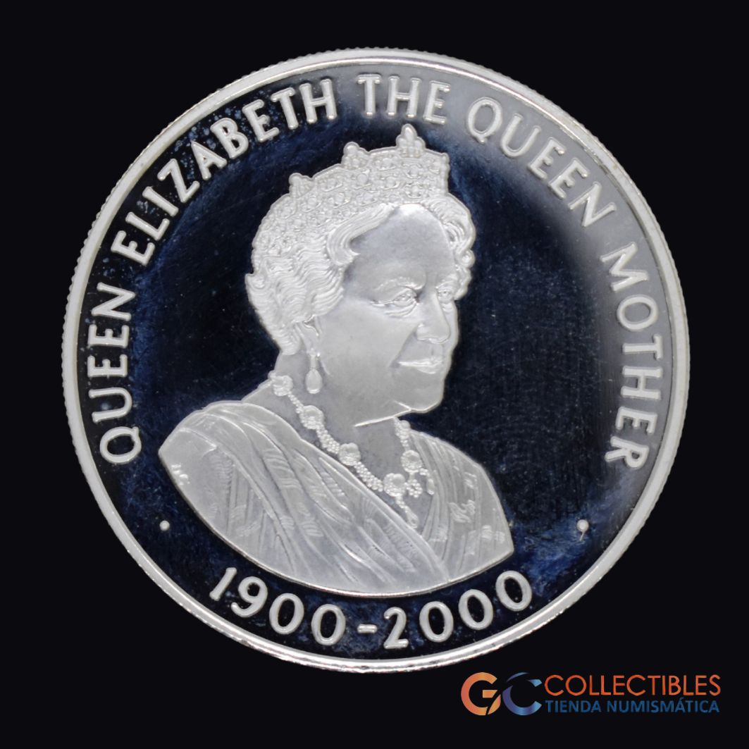 Lote 0099 - Santa Helena – 50 Peniques 2000 - ELIZABETH THE QUEEN MOTHER