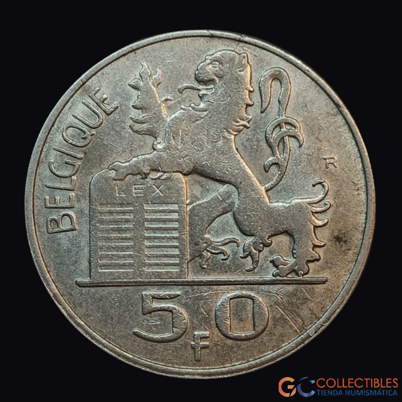 Lote 0112 - Bélgica – 50 Francos 1951