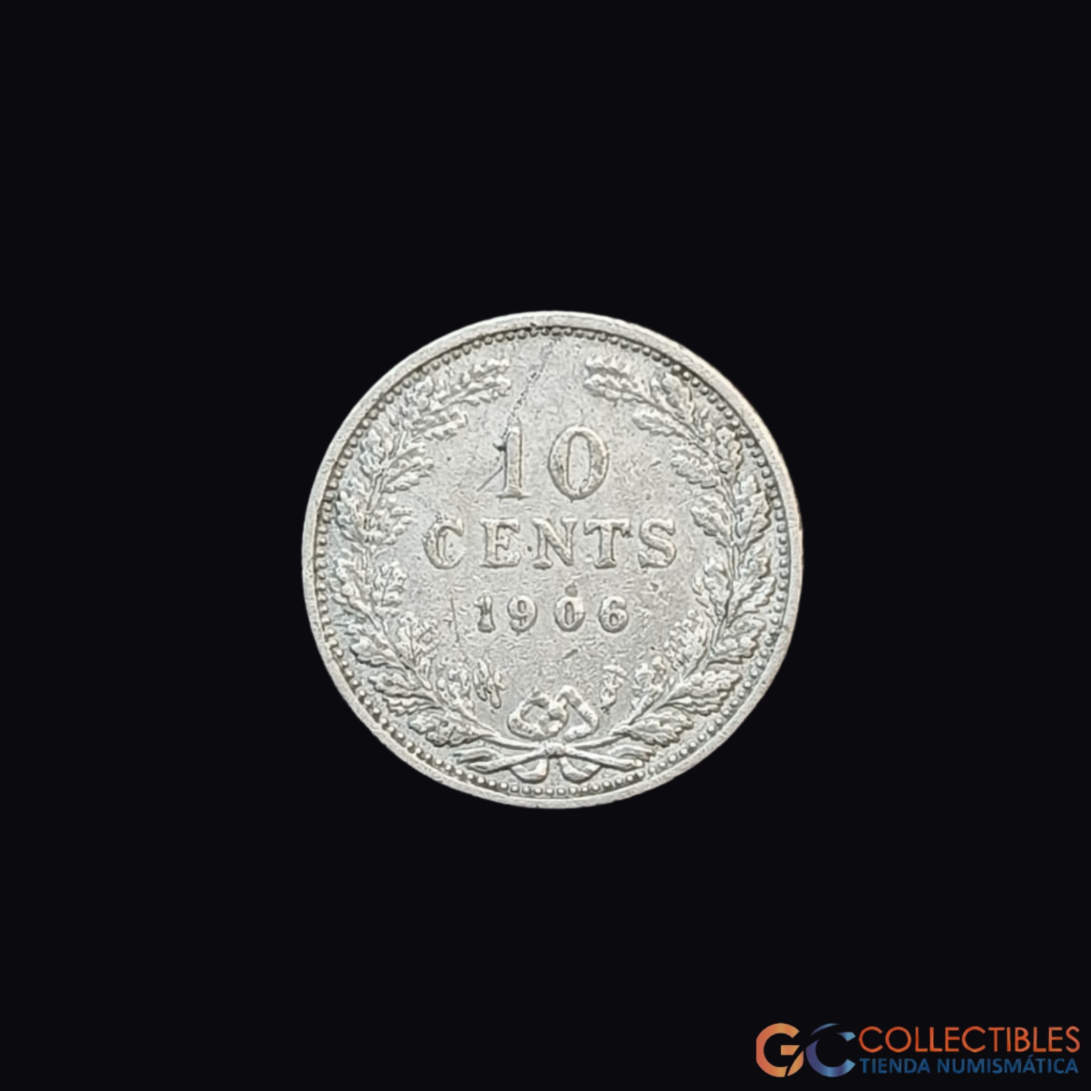Lote 0114 - Países Bajos – 10 Centavos 1905