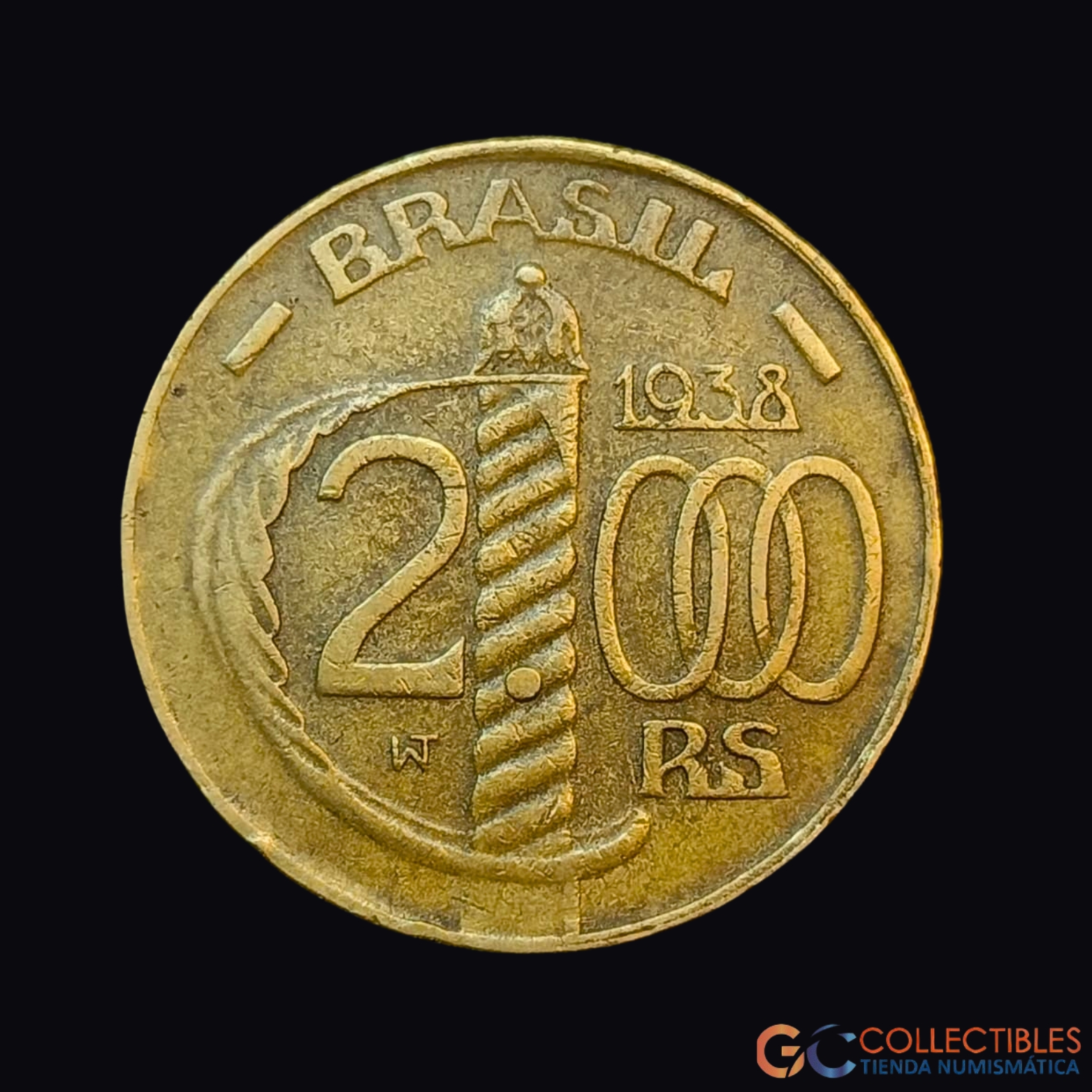 Lote 0117 - Brasil – 2000 Réis 1938