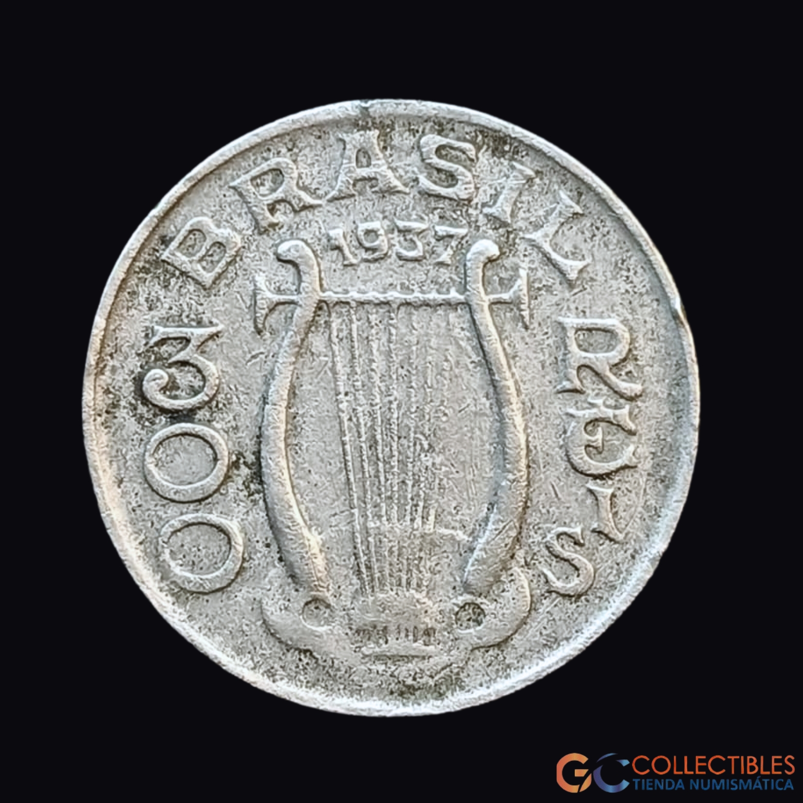 Lote 0118 - Brasil – 300 Réis 1937