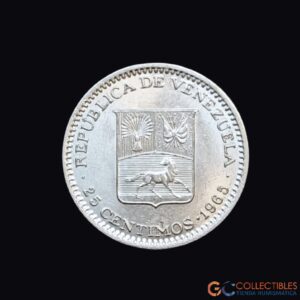 Lote 0127 - Venezuela – 25 Céntimos 1965