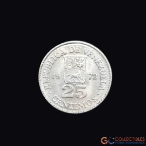 Lote 0128 - Venezuela – 25 Céntimos 1977