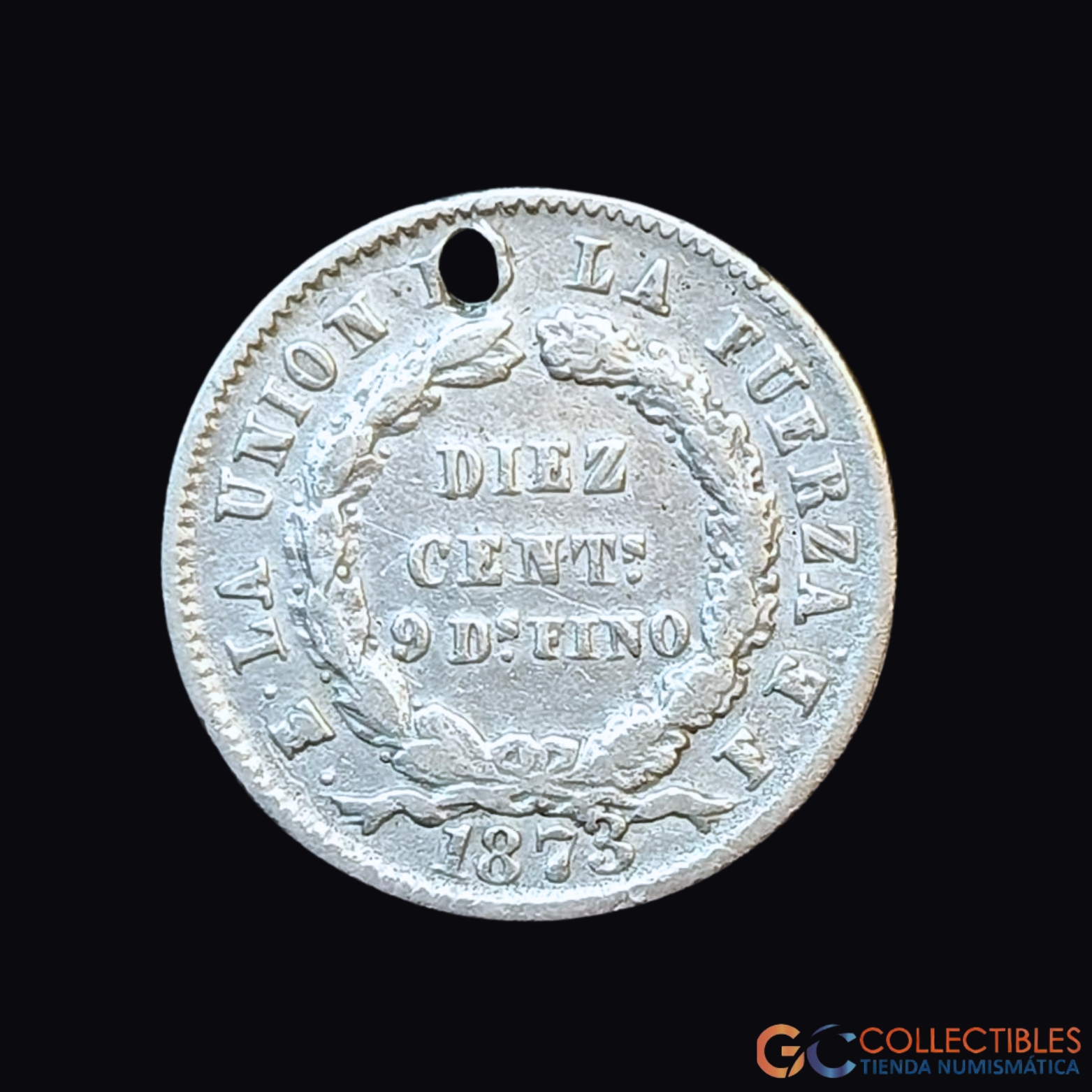 Lote 0129 - Bolivia – 10 Centavos 1873