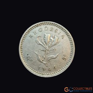 Lote 0130 - Rodesia – 6 Peniques 1964