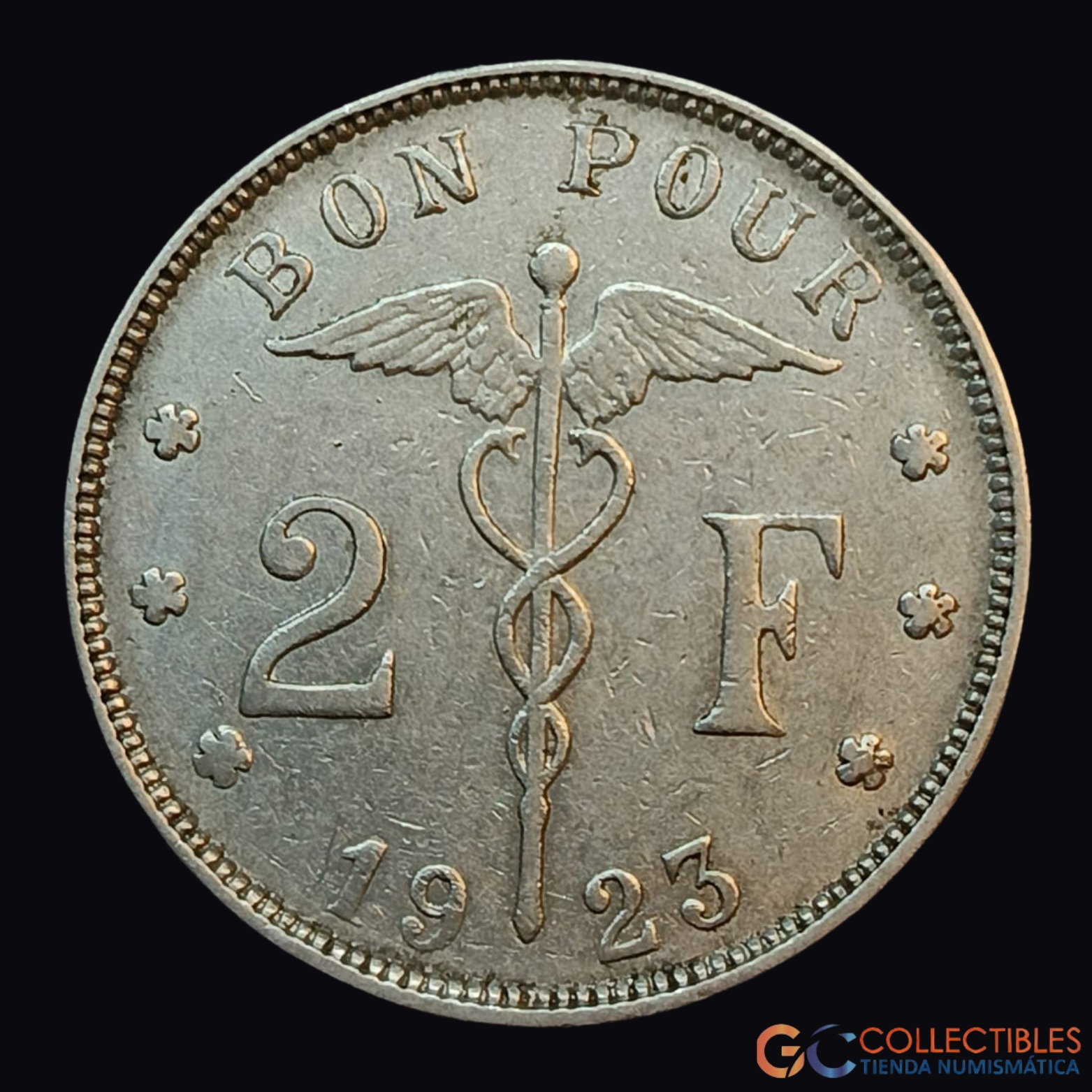 Lote 0134 - Bélgica – 2 Francos 1923