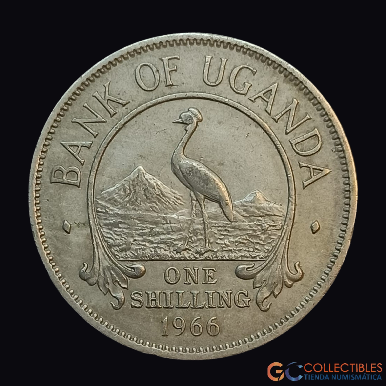 Lote 0135 - Uganda – 1 Chelín 1966