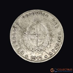 Lote 0144 - Uruguay – 50 Centésimos 1917
