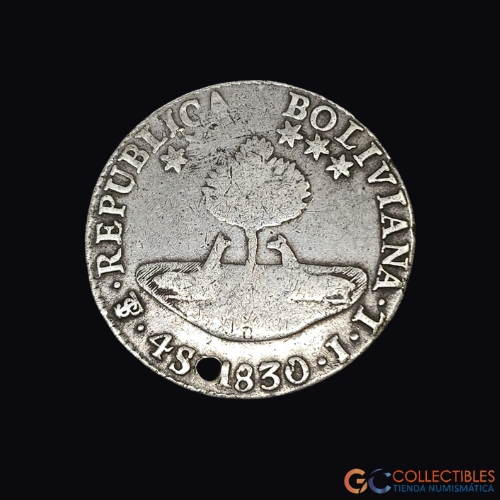 Lote 0150 - Bolivia – 4 Sueldos 1830 JL