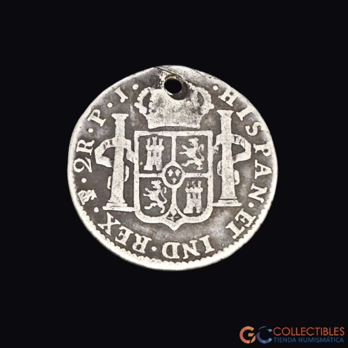 Lote 0155 - Bolivia – 2 Reales 1808 PTS PJ