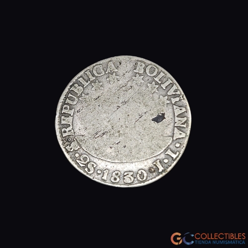 Lote 0156 - Bolivia – 2 Sueldos 1830 JL