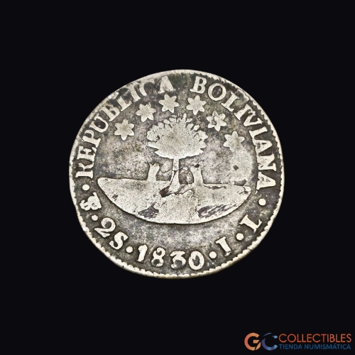 Lote 0157 - Bolivia – 2 Sueldos 1830 JL