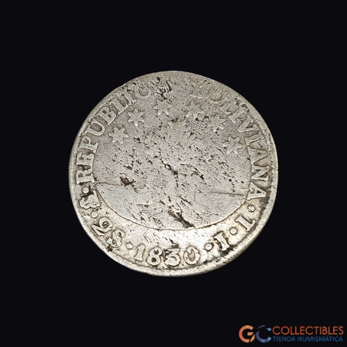 Lote 0158 - Bolivia – 2 Sueldos 1830 JL
