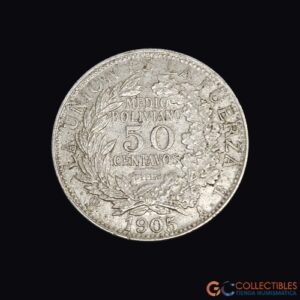Lote 0163 - Bolivia – 50 Centavos 1905