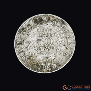Lote 0164 - Bolivia – 50 Centavos 1909