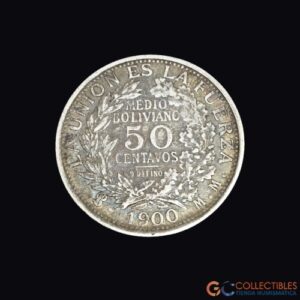 Lote 0165 - Bolivia – 50 Centavos 1900