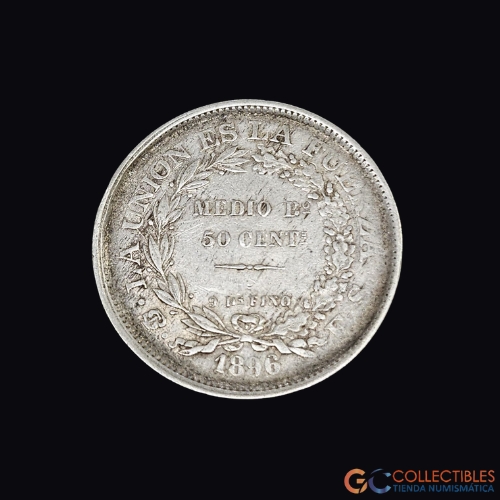 Lote 0166 - Bolivia – 50 Centavos 1896