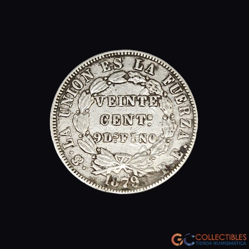 Lote 0172 - Bolivia – 20 Centavos 1879