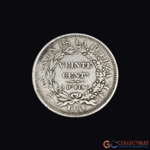 Lote 0177 - Bolivia – 20 Centavos 1886