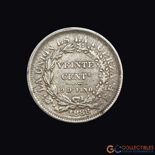 Lote 0179 - Bolivia – 20 Centavos 1888