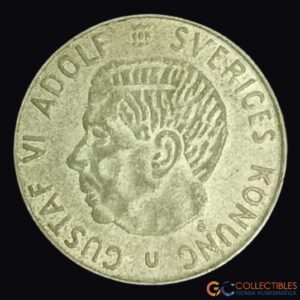 Lote 0193 - Suecia – 1 Corona 1966