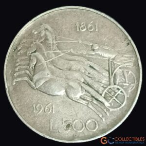 Lote 0196 - Italia – 500 Liras 1961