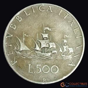 Lote 0198 - Italia – 500 Liras 1961