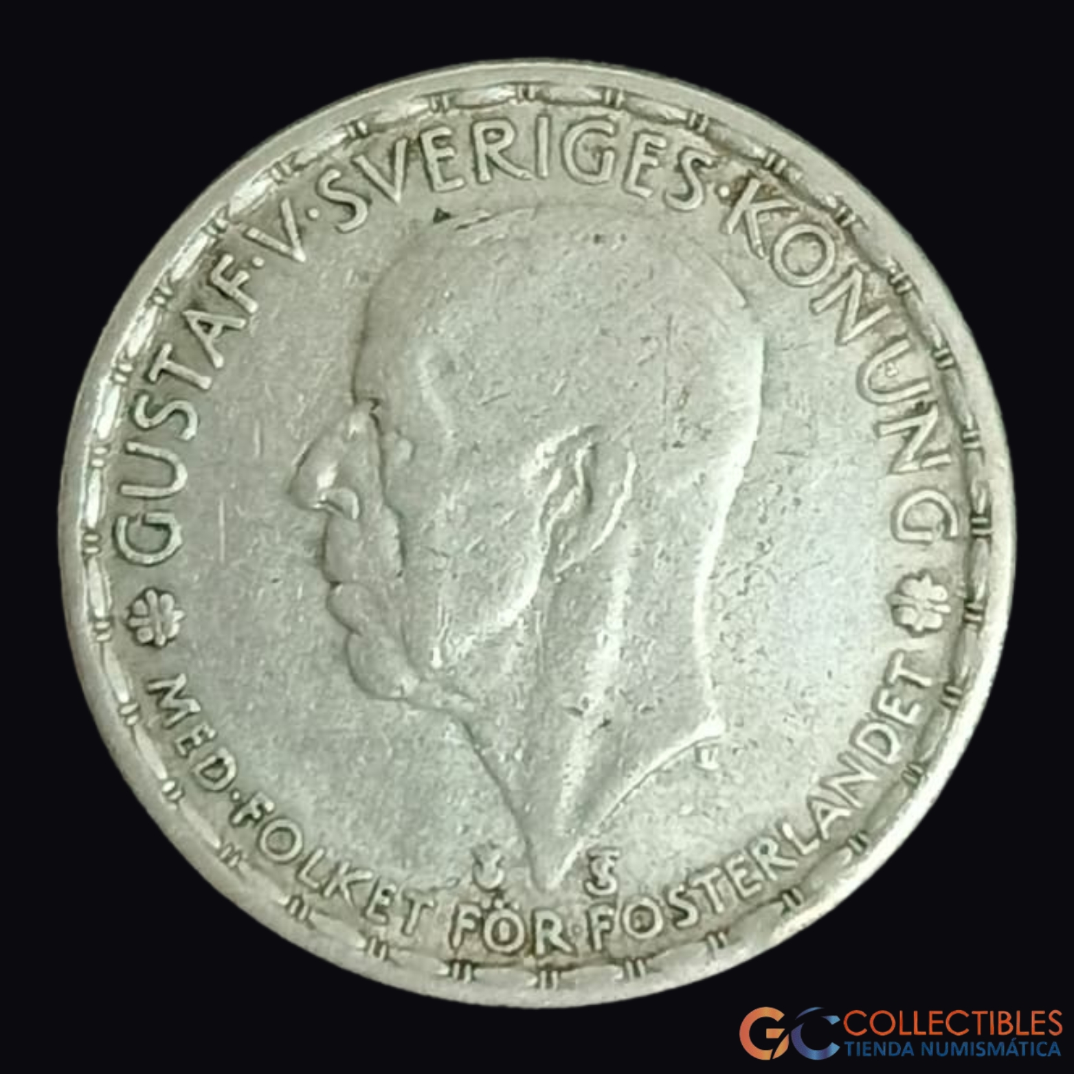 Lote 0201 - Suecia – 1 Corona 1946