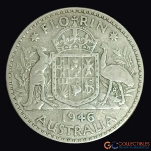 Lote 0204 - Australia – 2 Chelines (Florín) 1947